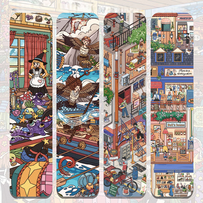 Daylight Dreams 3D Sticker | 4 Cute Miniature Scenes