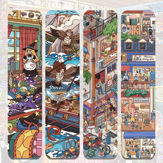 Daylight Dreams 3D Sticker | 4 Cute Miniature Scenes