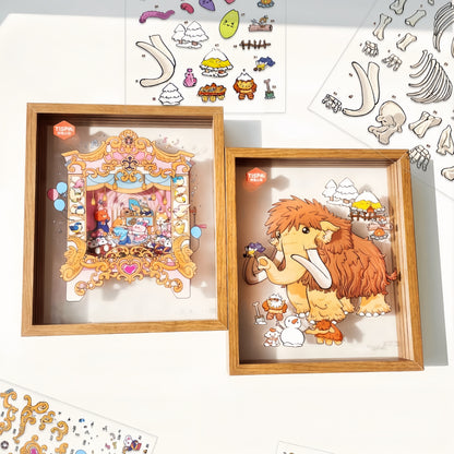 Anatomical Restoration 3D Sticker | 2 Cute Miniature Scenes