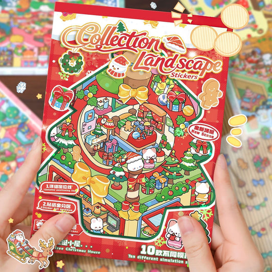 Christmas Magic Night 3D Sticker Book