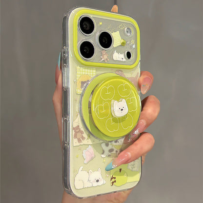 Green Apple Westie Magnetic Stand Acrylic Phone Case