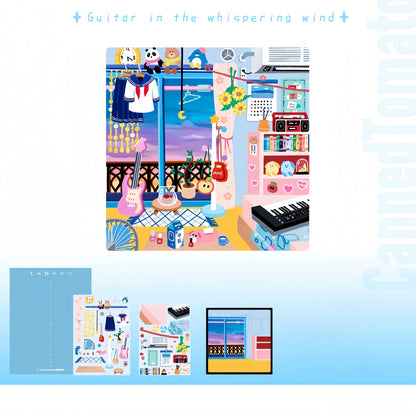 Dream in My Dreamy Room 3D Sticker | 5 Cute Miniature Scenes