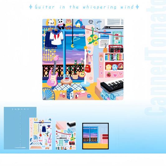 Dream in My Dreamy Room 3D Sticker | 5 Cute Miniature Scenes