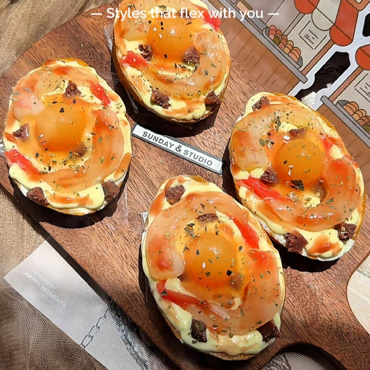 Grilled Potato Soft-Boiled Shrimp Squishy
