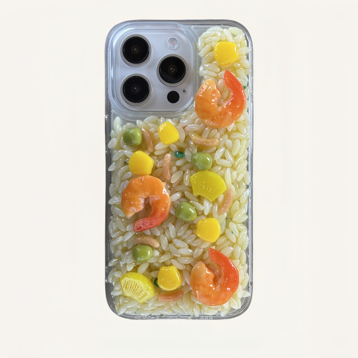 Shrimp Fried Rice Silicone Phone Case