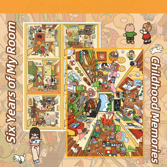 Treasured Memories 3D Sticker | 2 Cute Miniature Scenes