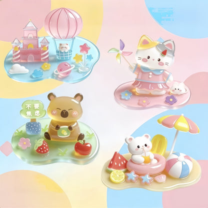 Corner Cuties 3D Stackable Stickers | 12 Cute Miniature Themes