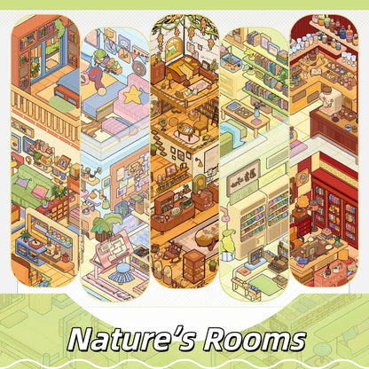 Nature’s Rooms 3D Sticker | 5 Cute Miniature Scenes