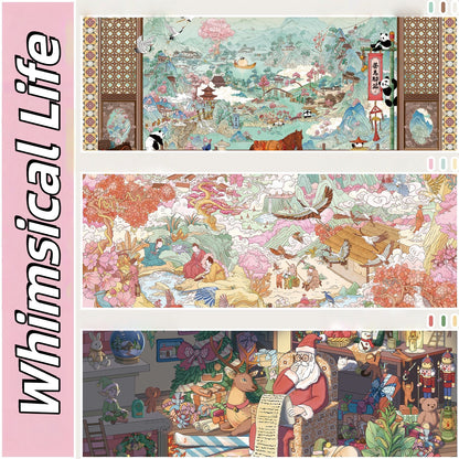 Whimsical Life 3D Sticker | 3 Cute Miniature Scenes