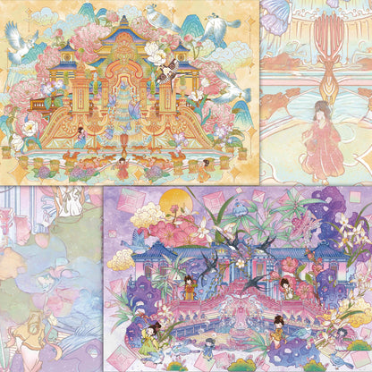 Summer Palace 3D Sticker | 2 Cute Miniature Scenes