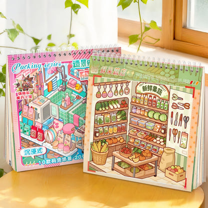Shelf Display 3D Sticker Book