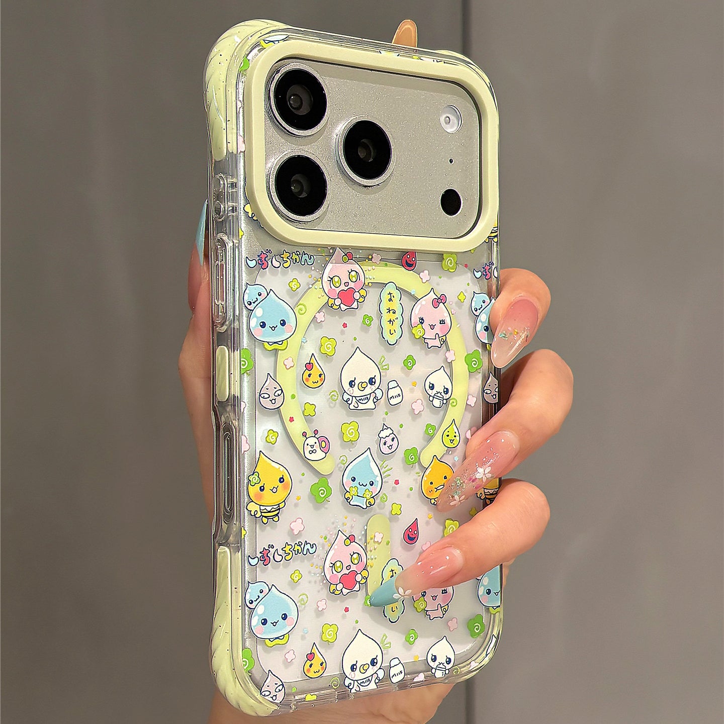 Four-Leaf Clover Little Raindrop Acrylic Phone Case