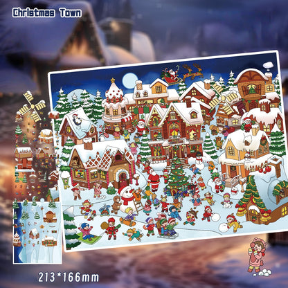 Christmas Town 3D Sticker
