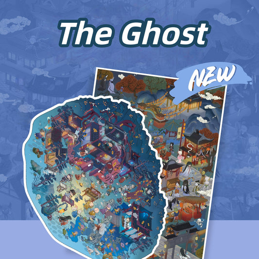 The Ghost 3D Sticker | 2 Cute Miniature Scenes