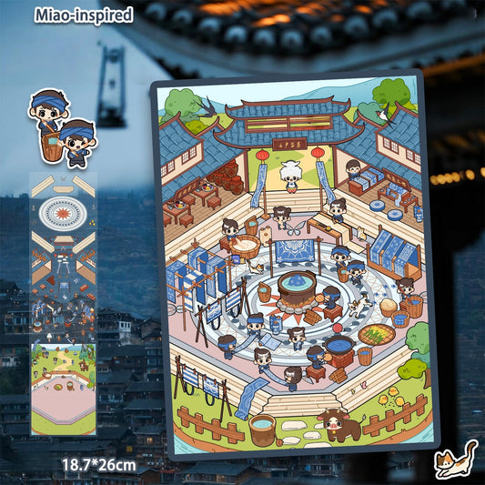 Miao-inspired 3D Sticker