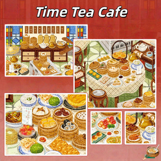 Time Tea Cafe 3D Sticker
