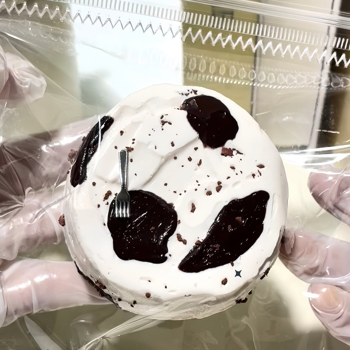 Raw Chocolate Frosting Cake Squishy