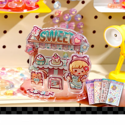 Sweet Carnival Nights 3D Stackable Stickers | 4 Cute Miniature Themes