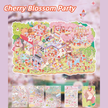 Spirit Series 3D Sticker | 2 Cute Miniature Scenes