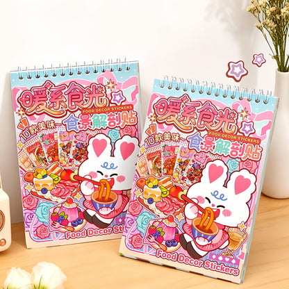 Cozy Food Time 3D Sticker Book
