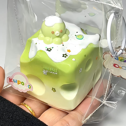 Matcha Octopus Cheese Squishy