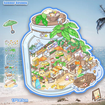 Summer Getaway 3D Sticker