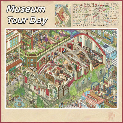 Museum Tour Day 3D Sticker