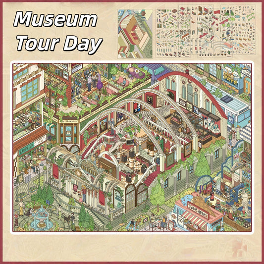 Museum Tour Day 3D Sticker