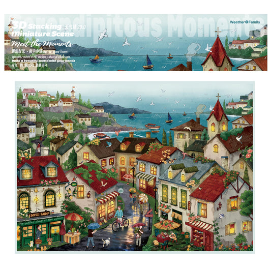 Encounter of Time 3D Sticker | 2 Cute Miniature Scenes