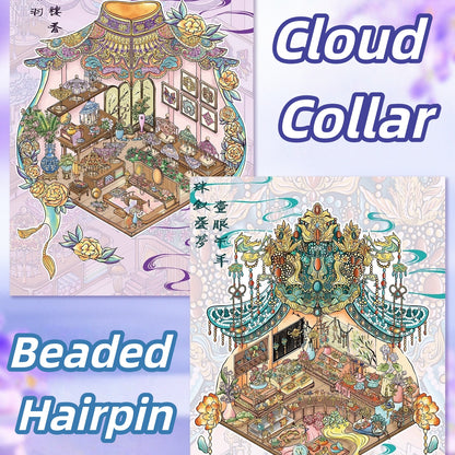 Antique Restoration 3D Sticker | 2 Cute Miniature Scenes