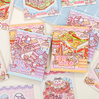 Meow's Daily Life 3D Sticker Book