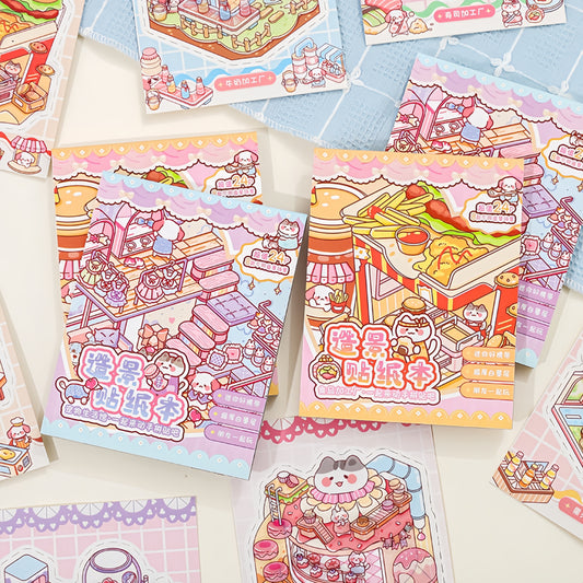 Meow's Daily Life 3D Sticker Book