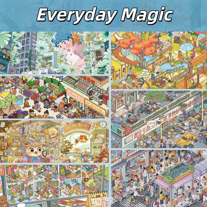 Everyday Magic 3D Sticker | 7 Cute Miniature Scenes