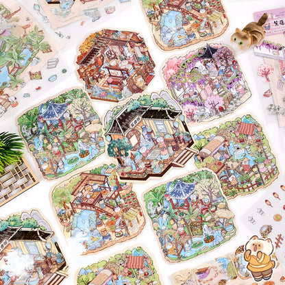 Poetics of Dwelling 3D Sticker | 6 Cute Miniature Scenes