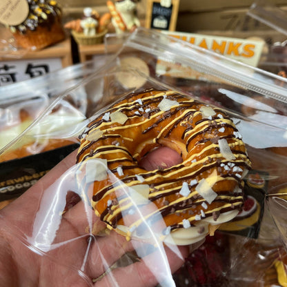 Chocolate Drizzle Bagel Squishy