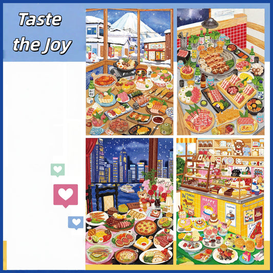 Taste the Joy 3D Sticker | 4 Cute Miniature Scenes