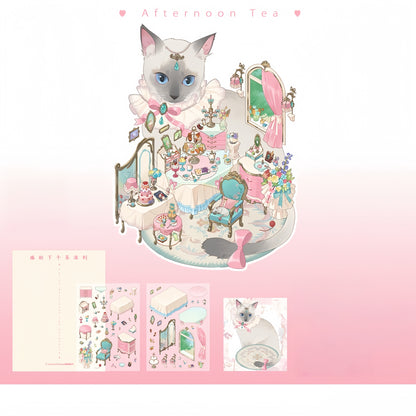 Fluff Prologue 3D Sticker | 3 Cute Miniature Scenes