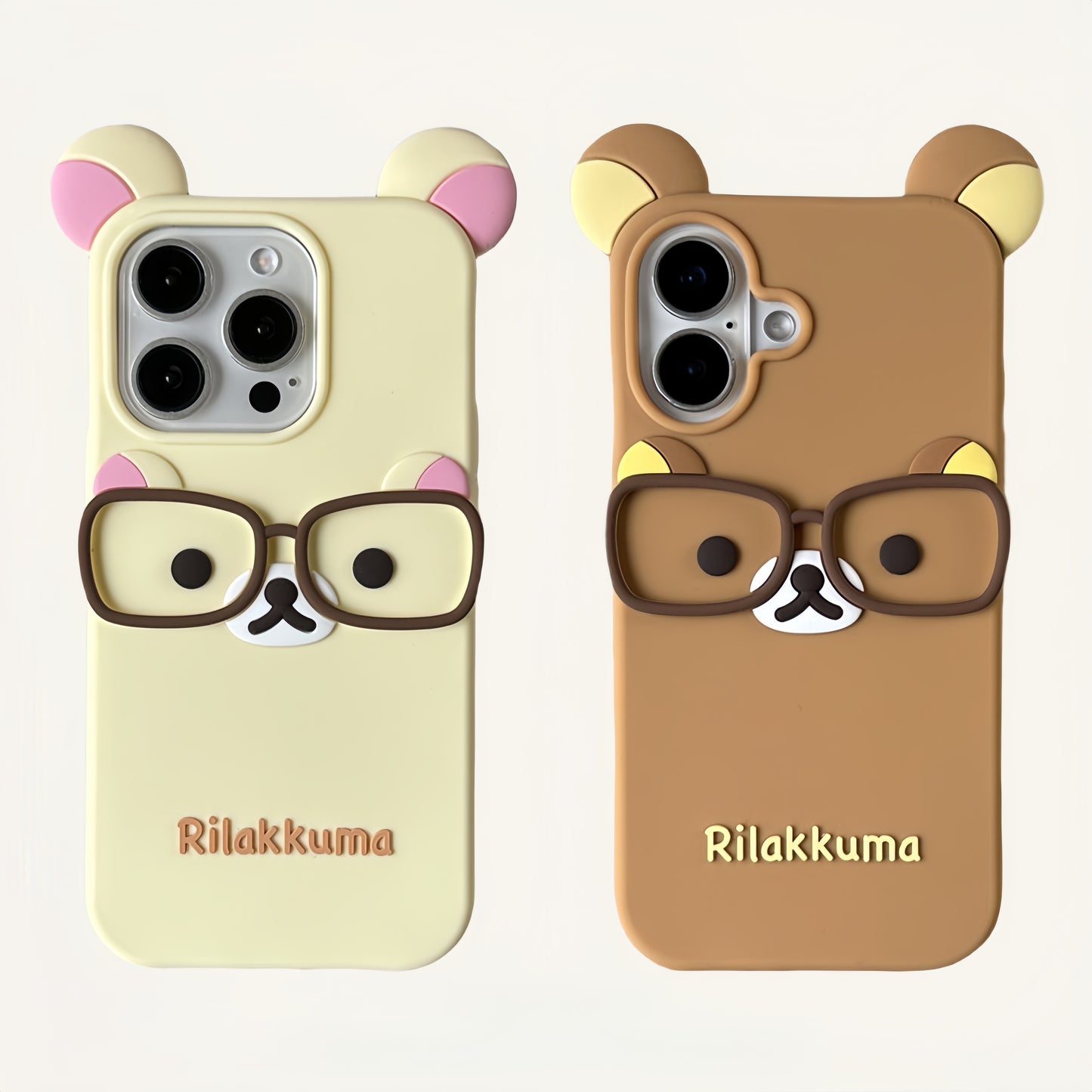 Glasses Bear Silicone Phone Case