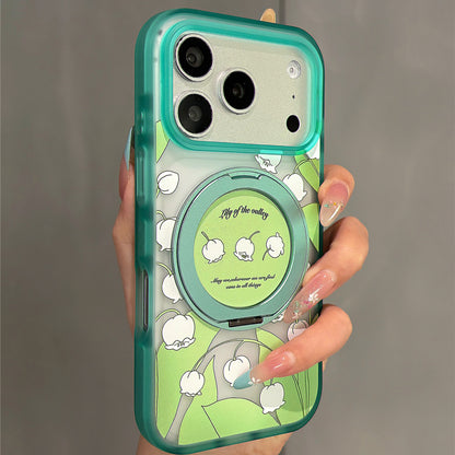 Elegant Lily of the Valley Stand Acrylic Phone Case