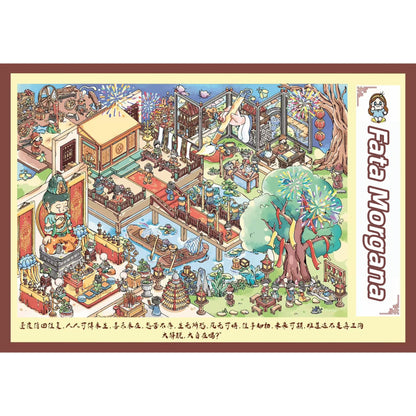 Strange Tales 3D Sticker | 2 Cute Miniature Scenes