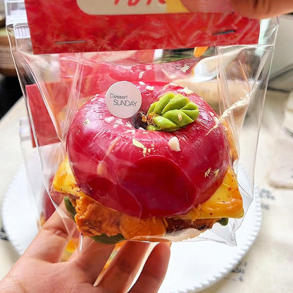 Children's Day Red Apple Fried Chicken Burger Squishy
