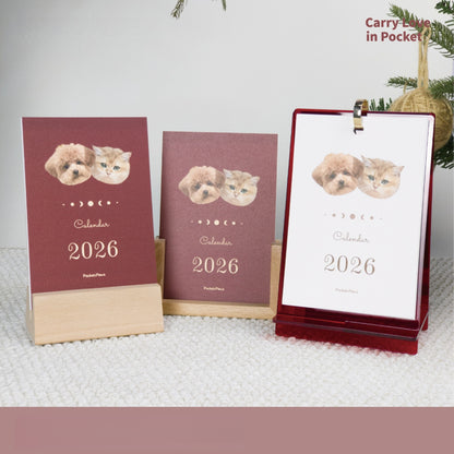 Custom Pet Photo Desktop Calendar