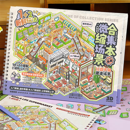 Business & Countryside Series 3D Sticker Book