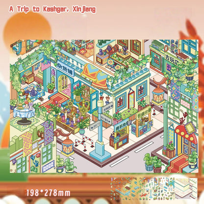 A Trip to Kashgar 3D Sticker