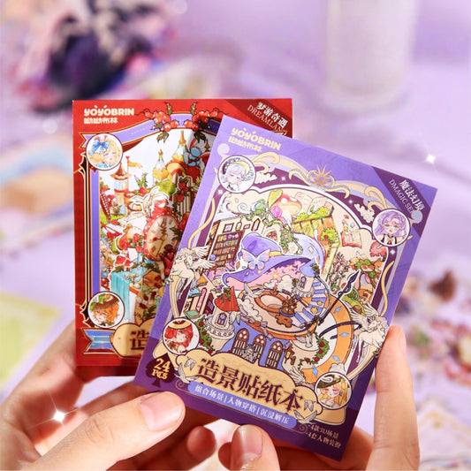 Whimsical Town 3D Sticker Book