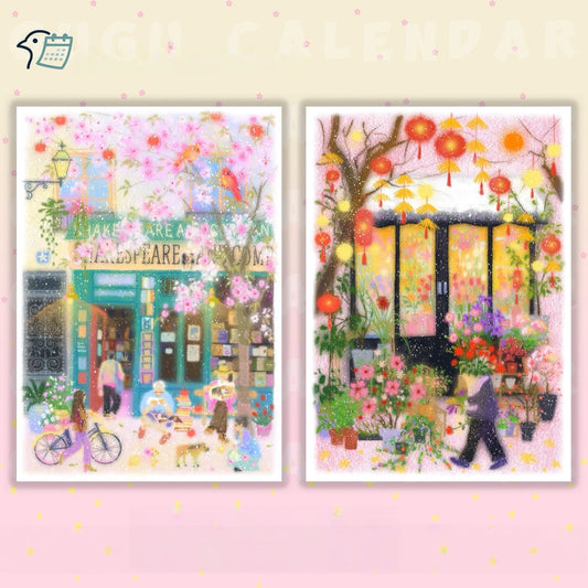 Spring Corners 3D Sticker | 2 Cute Miniature Scenes