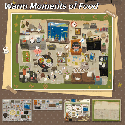 To Dear Wanderer 3D Sticker | 5 Cute Miniature Scenes