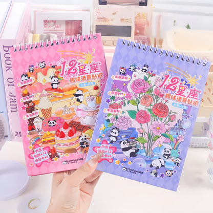 12 Zodiac Signs 3D Sticker Book