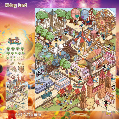 Micky Land 3D Sticker