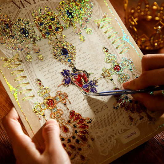 Jewelry Design Catalog 3D Sticker | 2 Cute Miniature Scenes